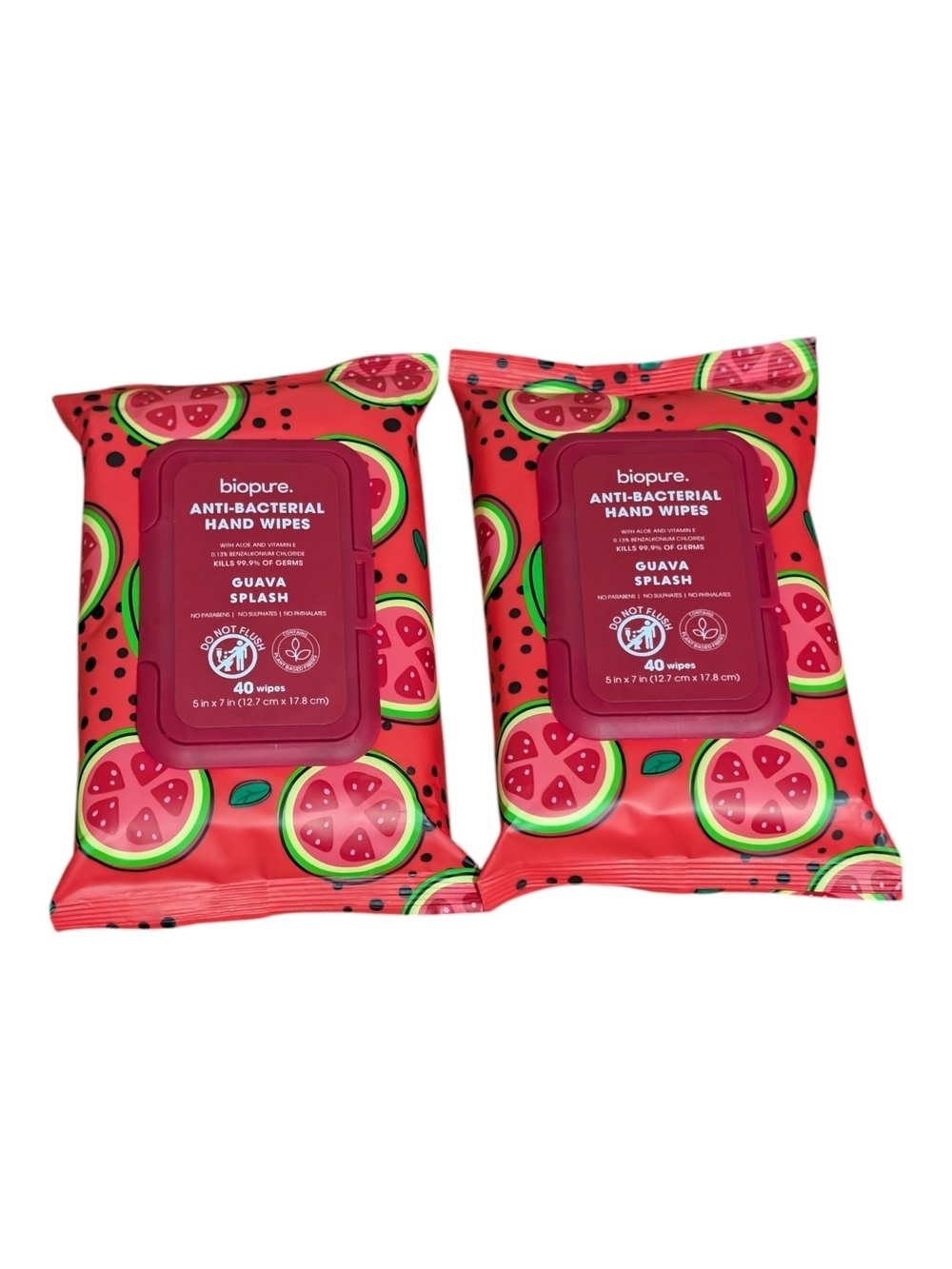 Guava Splash Anti-Bacterial Hand Wipes - 80 Wipes